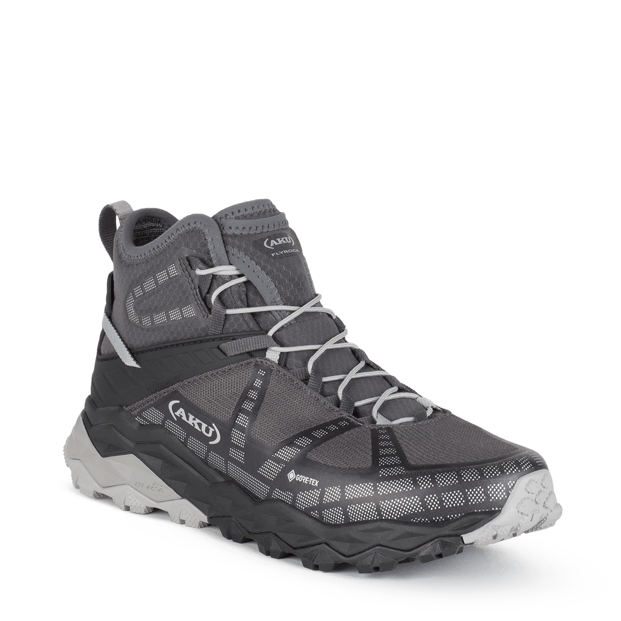 Scarpe da escursionismo donna - Flyrock Mid GTX Ws Nero-Argento - AKU